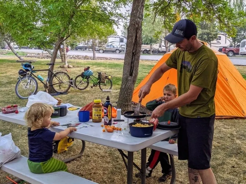 Bike touring with kids