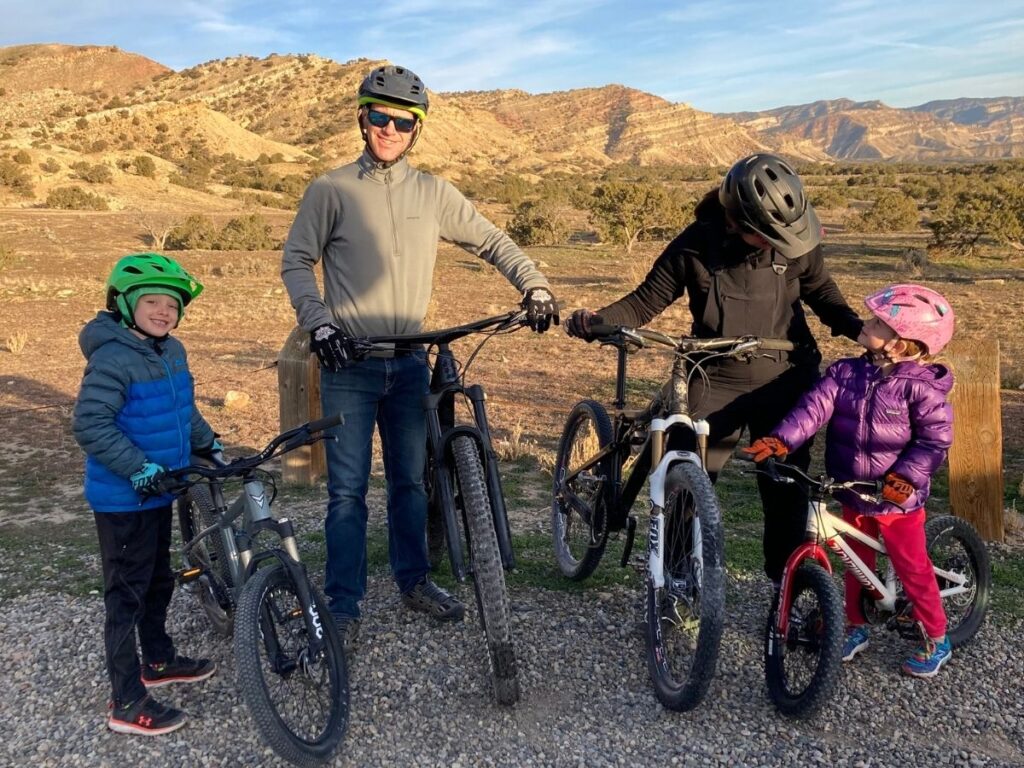 mountain biking with kids in fruita