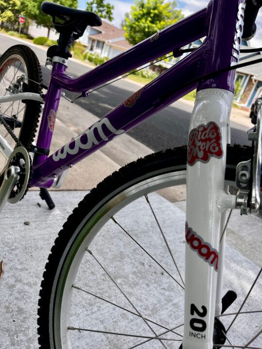 bike with stickers