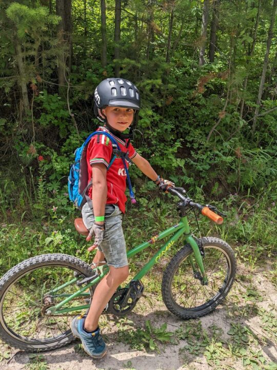 Happy kid on a Cleary bike