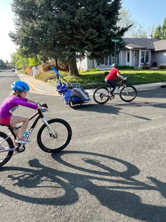 kids biking safely