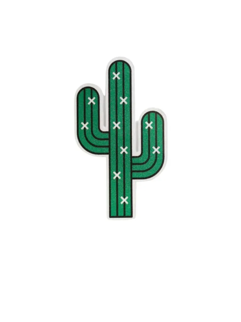 A stock photo of a green cactus sticker