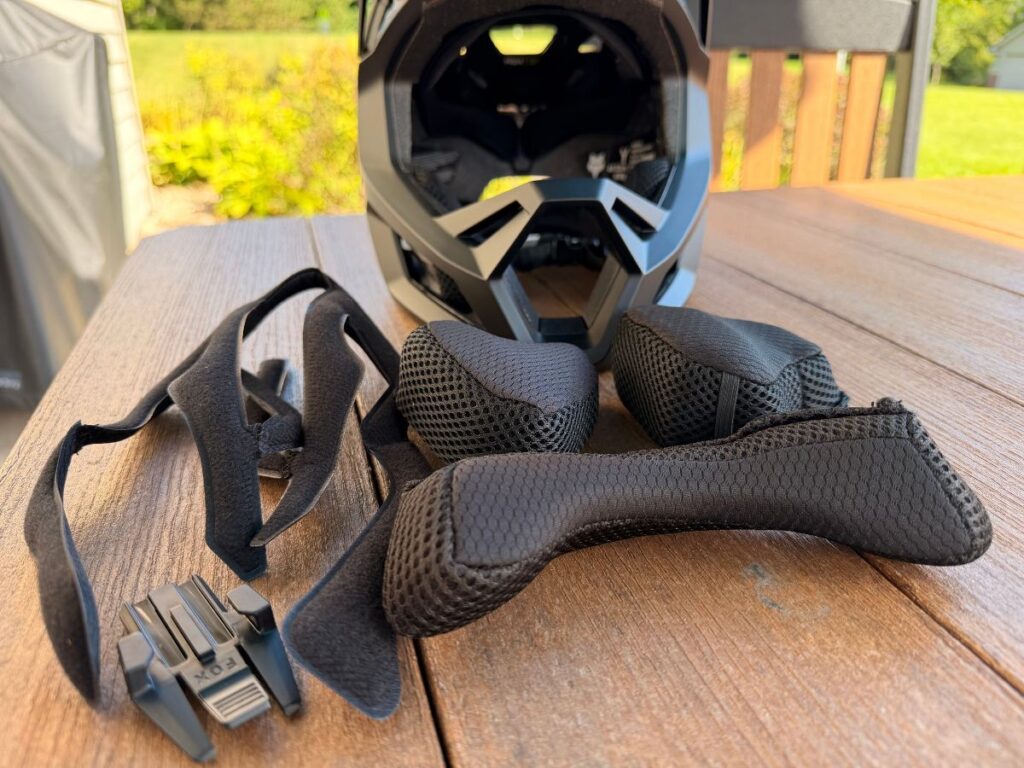 FullFaceHelmetFoxProframepads Fox Proframe included pads